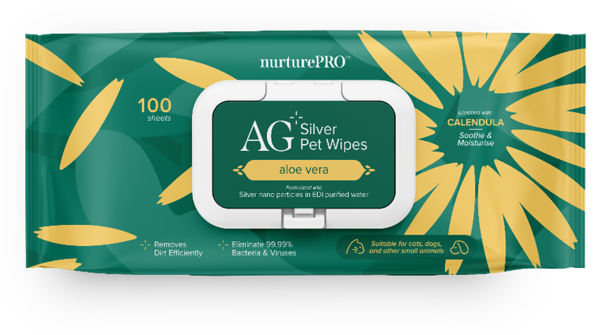nurturepro™ AG+ Silver Pet Wipes – Ritma