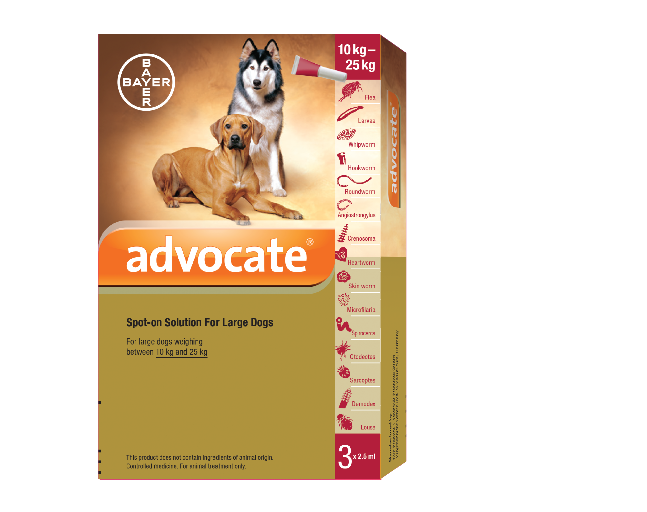 advocate for dogs dosage